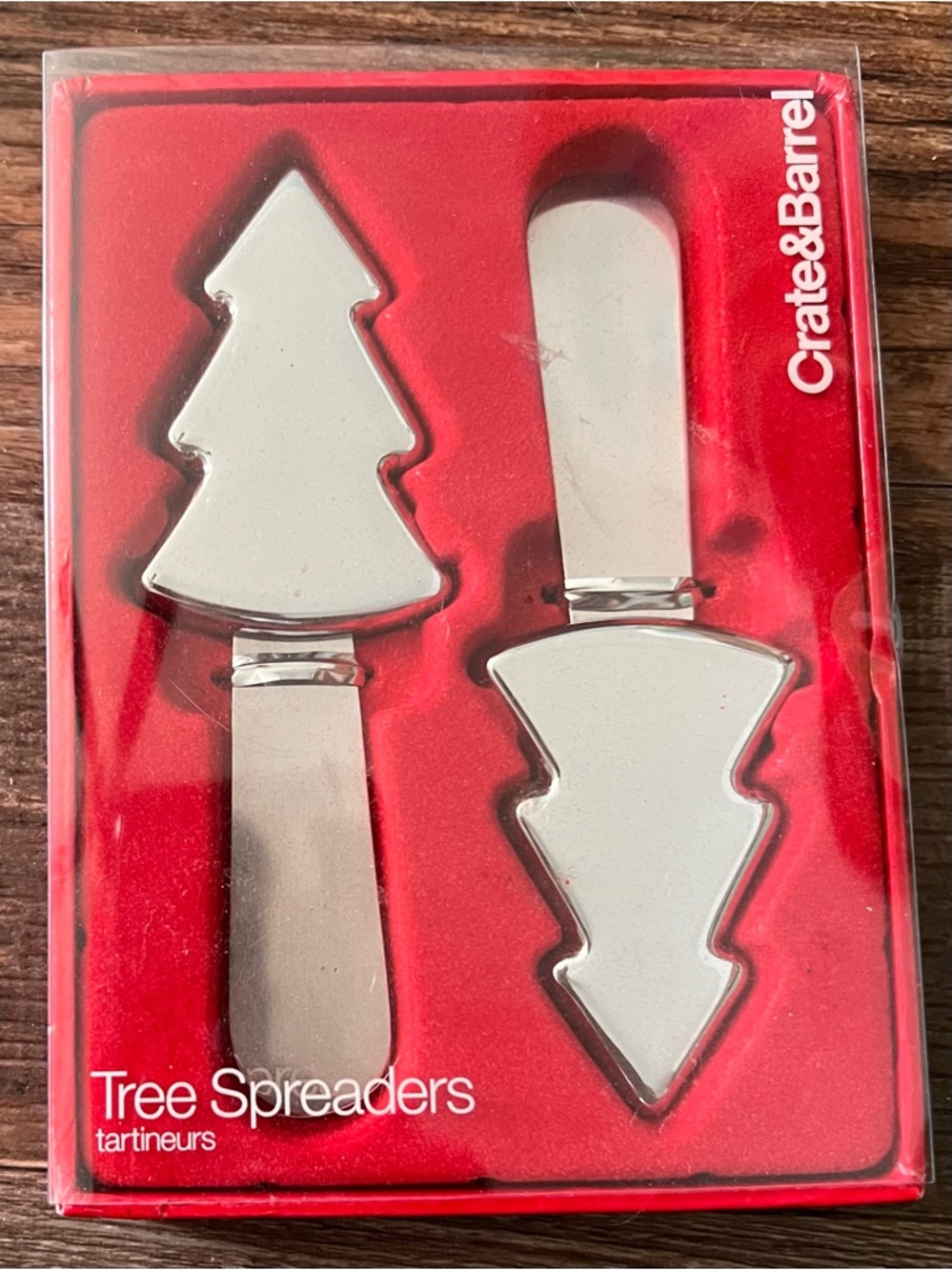 Crate&Barrel Silver Tree Spreaders - Set of 2